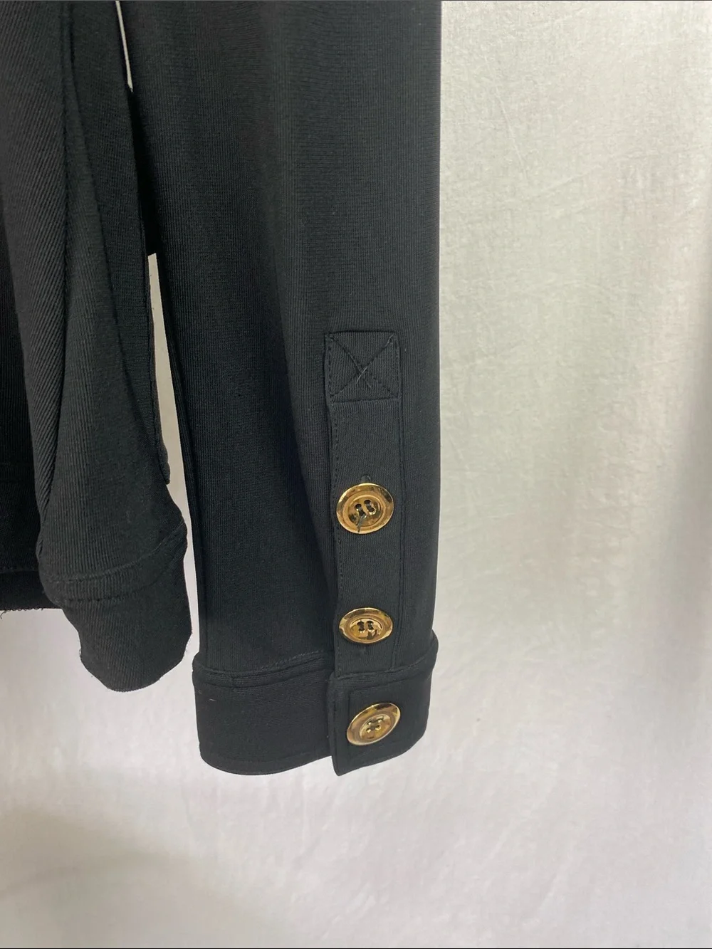 Boston Proper Black Traveler Long Sleeve Zip Up Collarless Jacket M - Picture 4 of 6